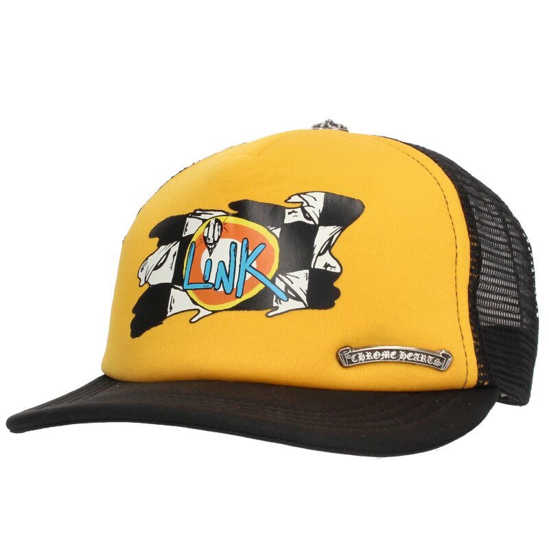 クロムハーツ TRUCKER CAP トラッカーキャップ MATTY BOYプリントメッシュキャップ帽子 中古 SJ02拍卖