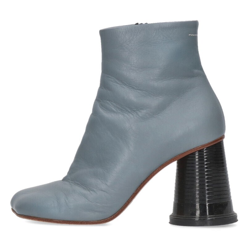 エムエムシックス サイズ:37 S40WU0120 カップヒールアンクルブーツ 中古 BS99拍卖