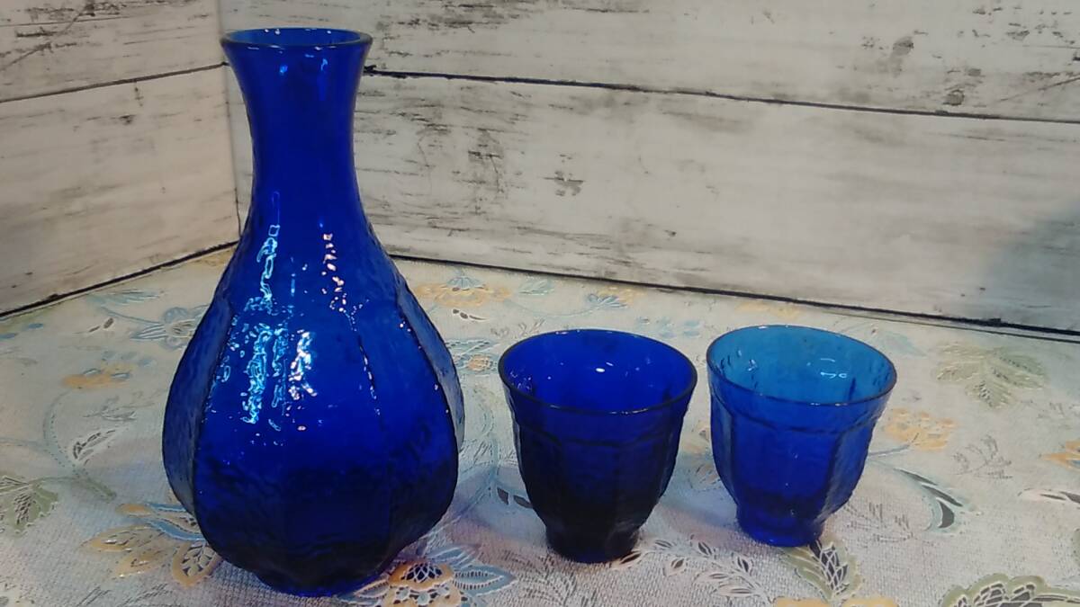 ■■ 未使用品 ガラスの徳利とお猪口2個 冷酒 酒器 ■■拍卖