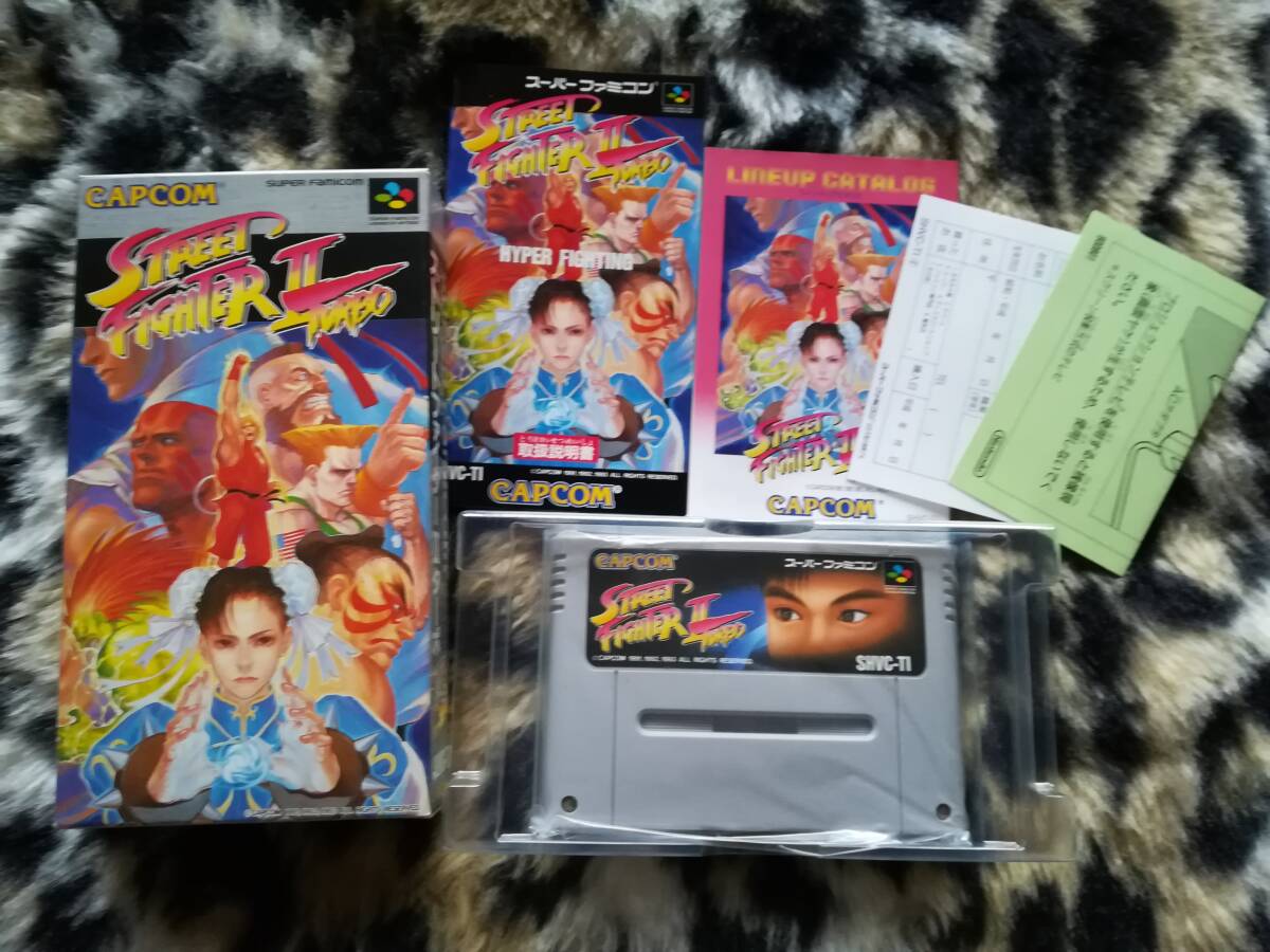 【美品・動作確認済み】SFC ストリートファイターⅡターボ 箱・説・ハガキ・チラシあり 拍卖