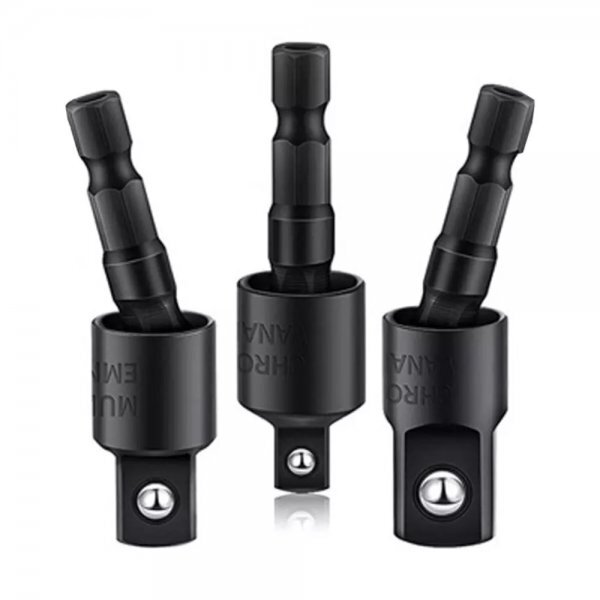 B01-1 首振り ソケットアダプター3本セット 変換アダプター DIY 6.35mm 六角軸 電動ドリル インパクトドリル ドリルアダプター 拍卖