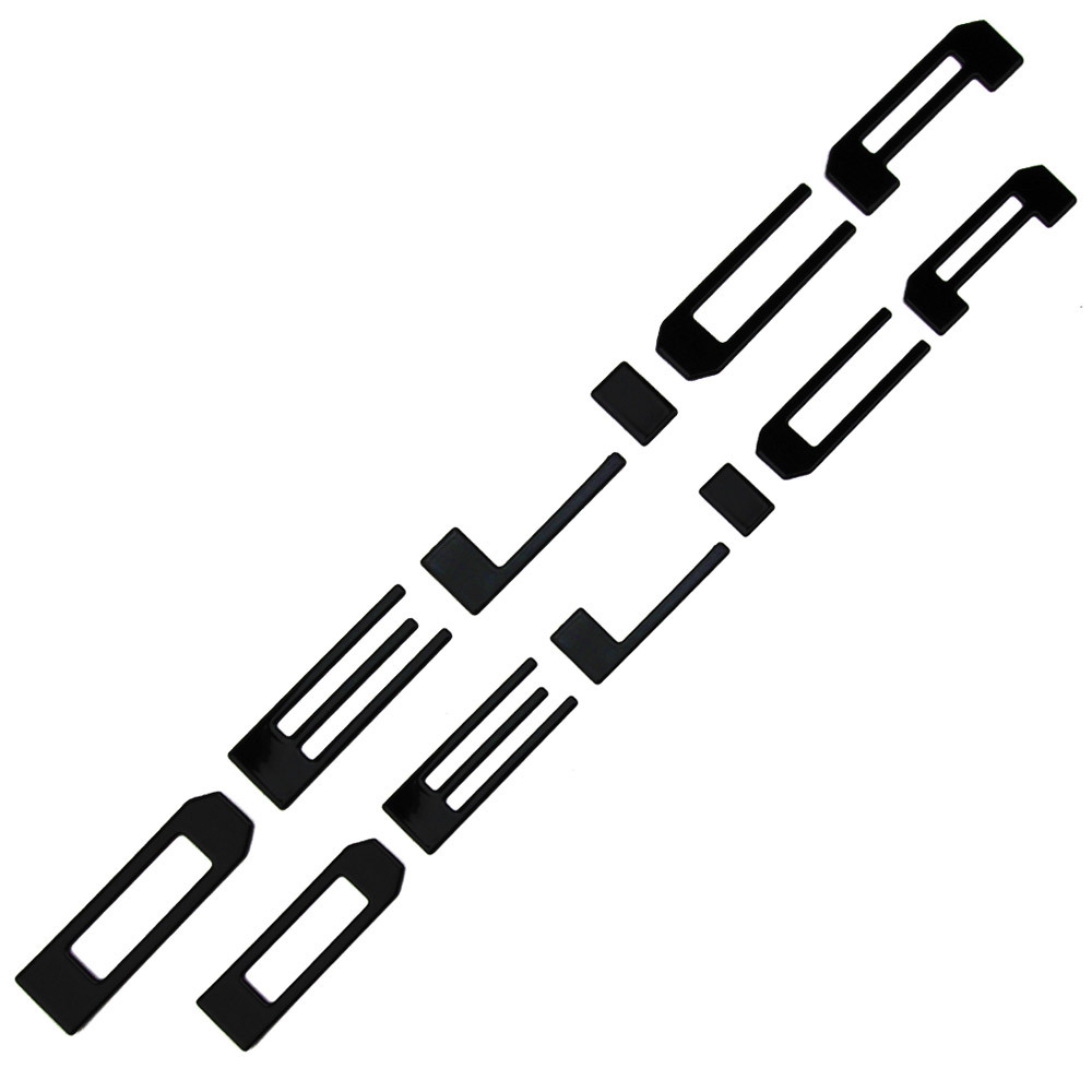 新型 デリカミニ 30系 フロント&リア エンブレム ガーニッシュ DELICA MINI ロゴ ステッカー ピアノブラック 12枚@拍卖