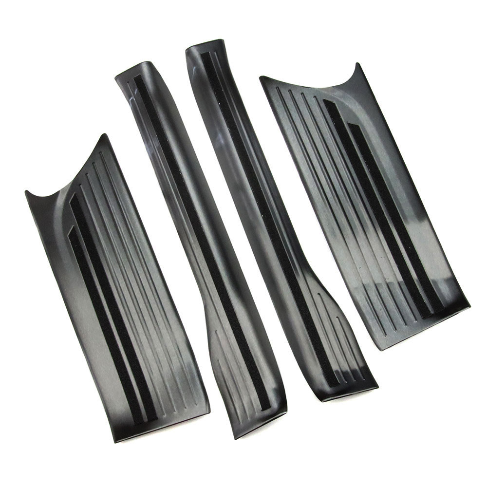 ホンダ N-BOX JF5/6 スカッフプレート ドアステップガード 304ステンレス製 ブラック@拍卖