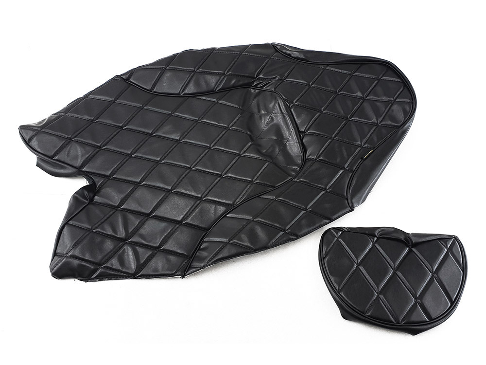 ヤマハ マジェスティ125(5CA9/5CAD) 張替え用 シートカバー 黒 レザー調拍卖