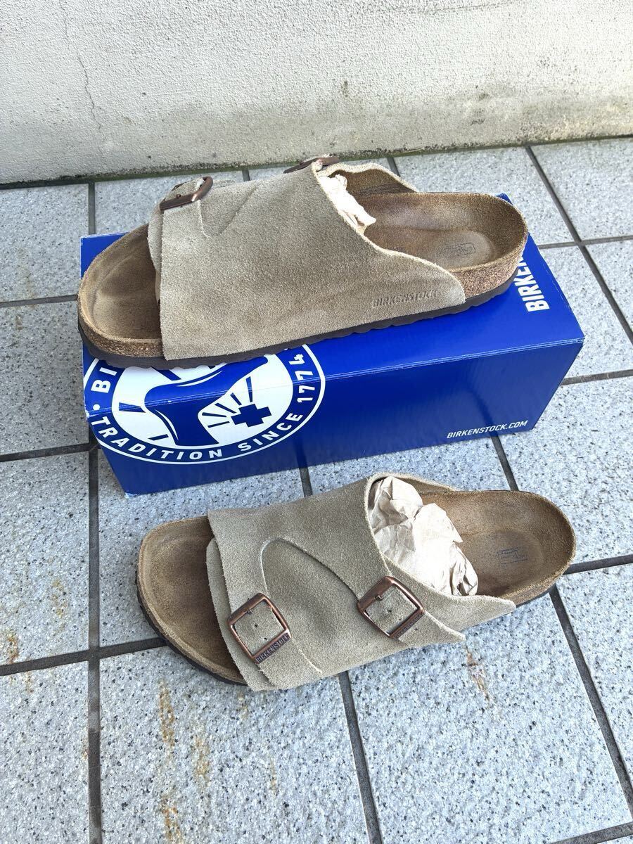 BIRKENSTOCK ビルケンシュトック チューリッヒ トープ/41/26.5cm/ベージュ/スエード/レザーサンダル/レギュラーワイズ拍卖