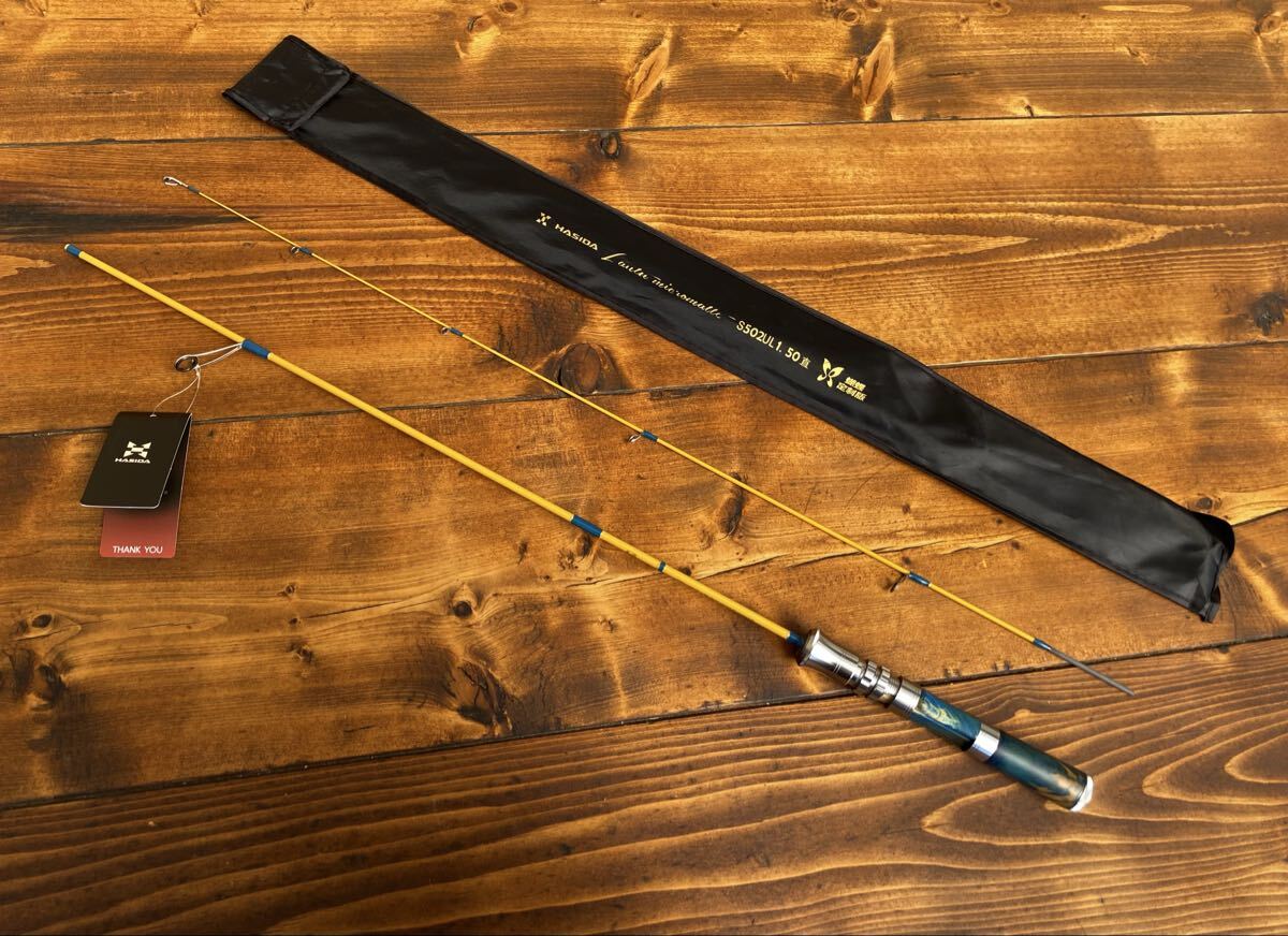 超軽量 カーボンロッド トラウトロッド スピニング 502UL ウッドグリップ スタビライズドウッド 天然木グリップ拍卖