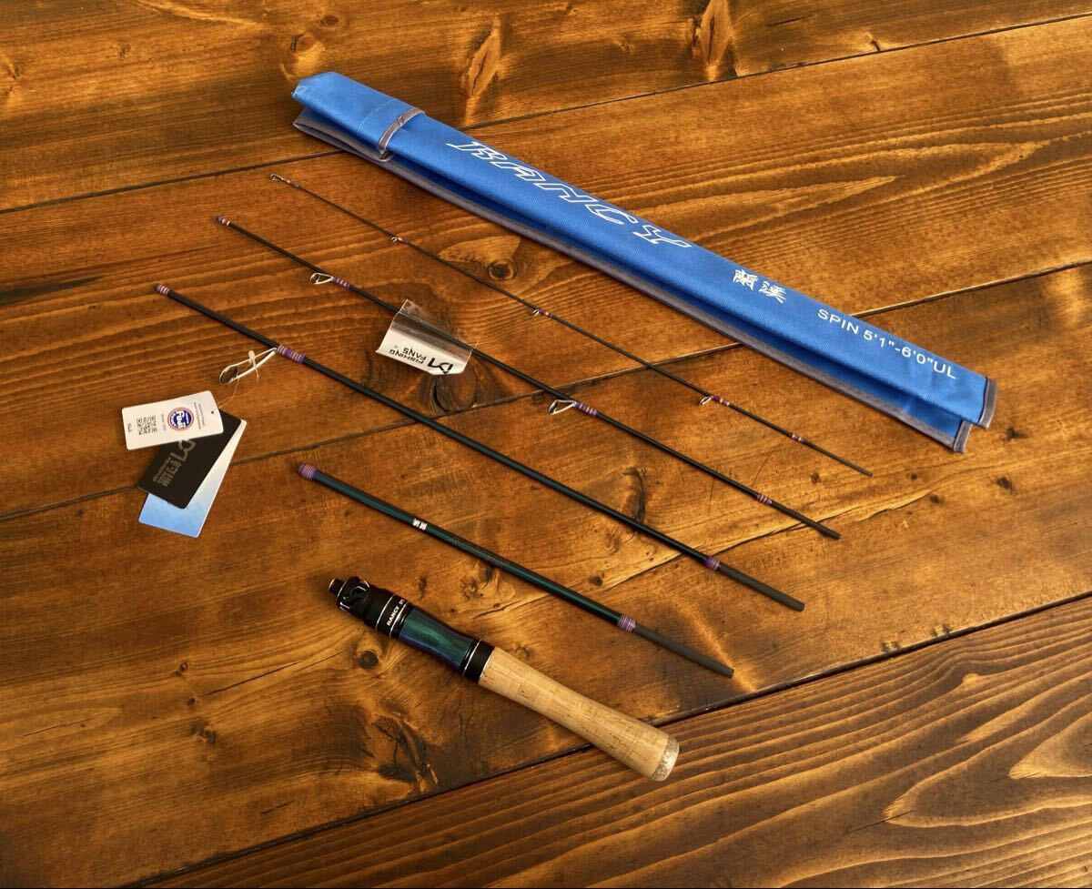 超軽量 カーボンロッド トラウトロッド 長さが変えられる 5ft2inch 6ft 渓流釣り パックロッド 山女魚 岩魚 155〜180cm拍卖