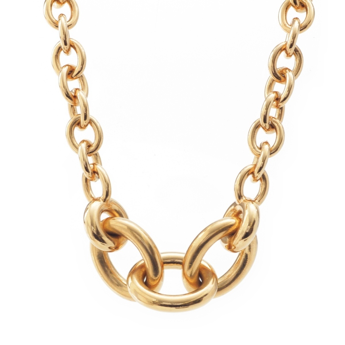 サンローラン チェーン チョーカー ゴールド【中古】拍卖