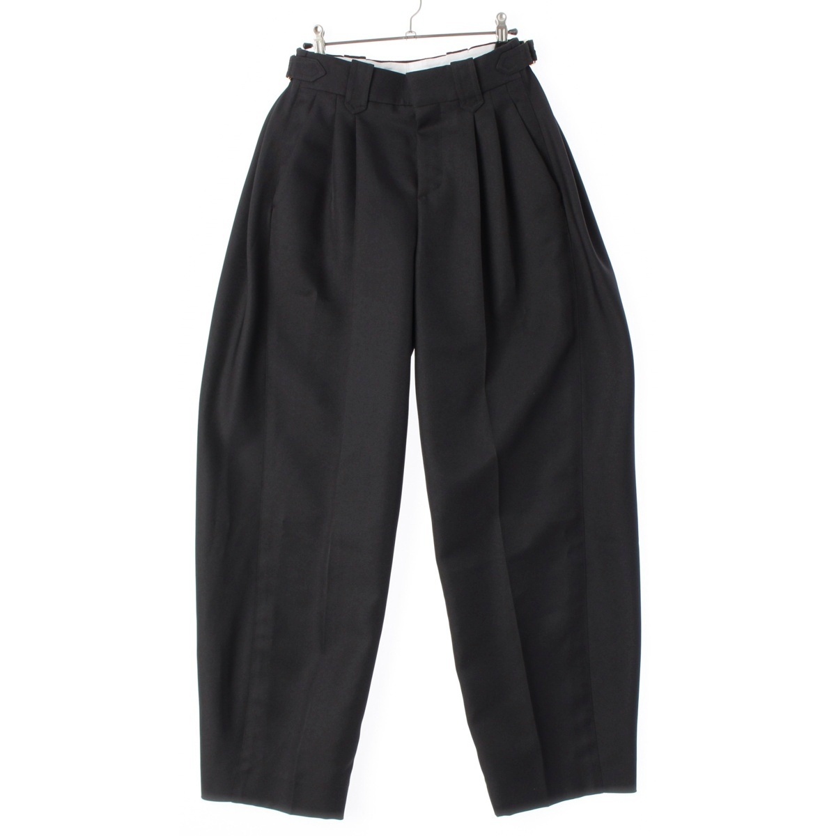 ルイヴィトン 2025 モノグラムバッチ スラックス テーラード パンツ ブラック 34【中古】拍卖