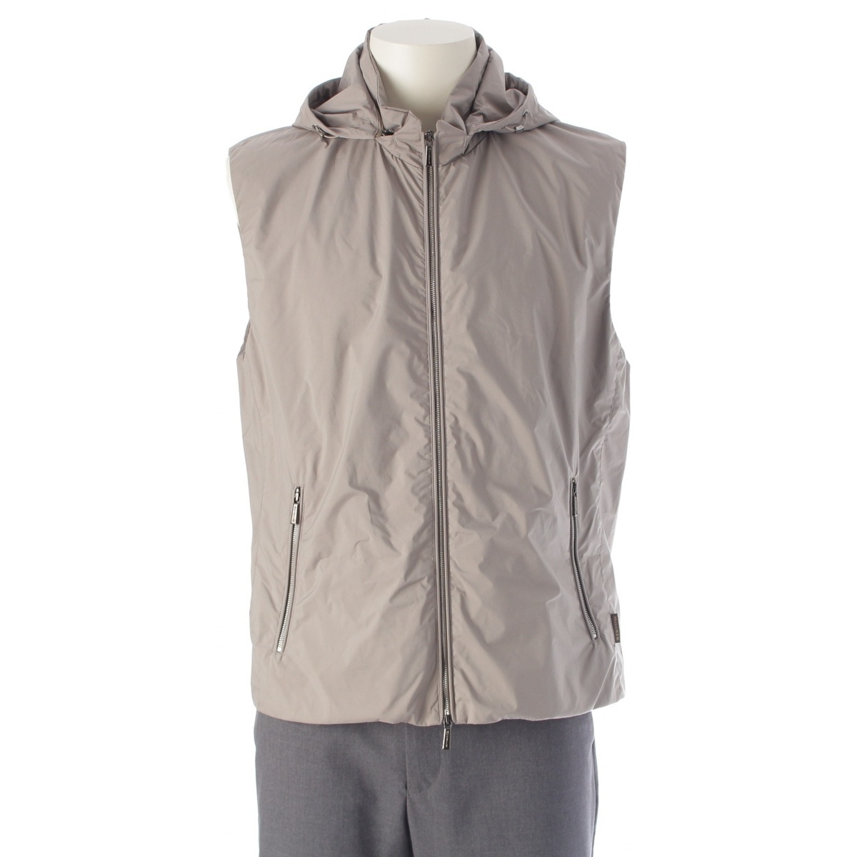 ムーレー LUIS-STP フーテッド ベスト グレー系 50【中古】拍卖