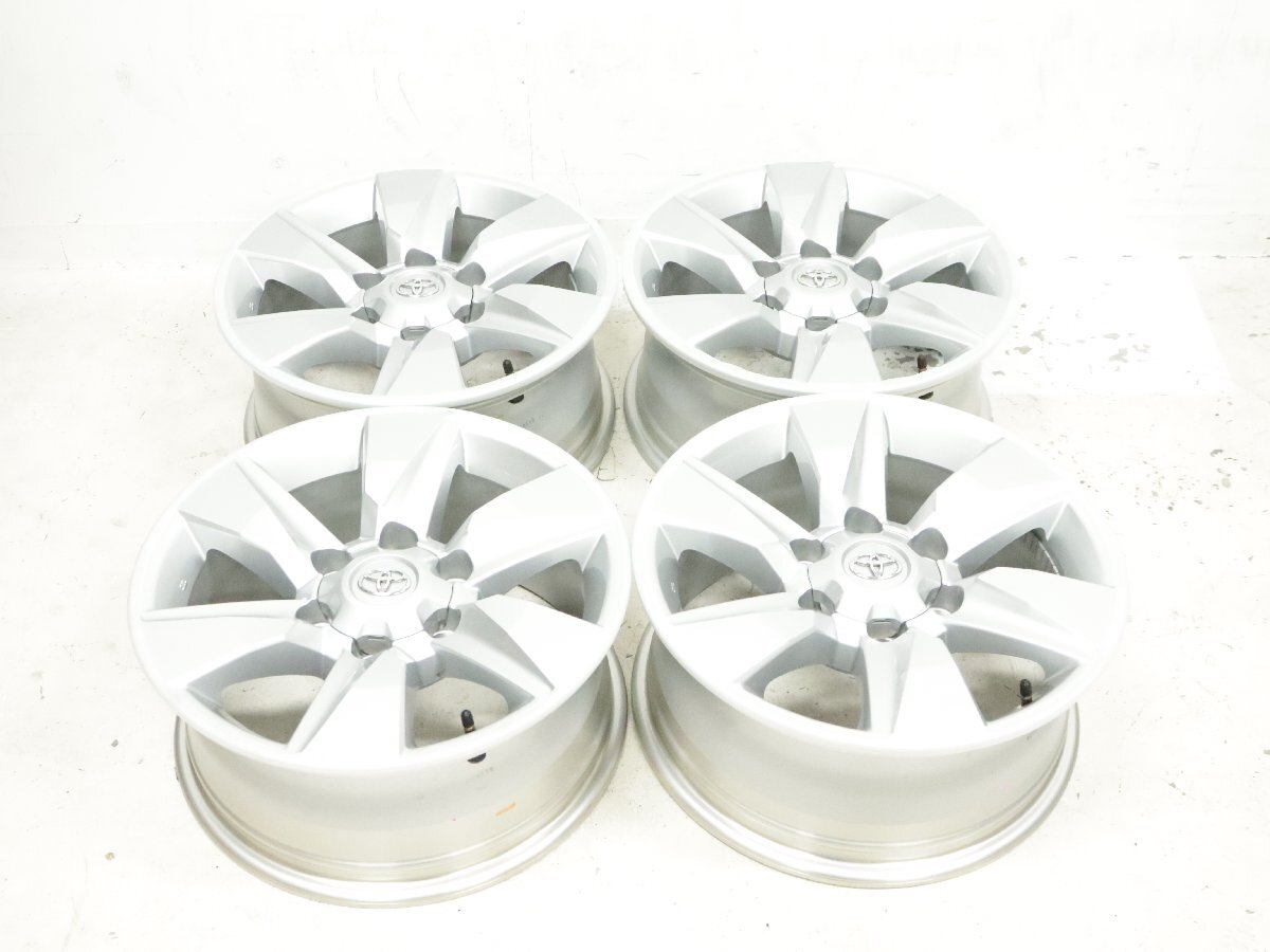 ■4本セット■ TOYOTA トヨタ 150系 ランクル プラド 純正ホイール 17インチ 6穴 4本セット ハイエース など拍卖