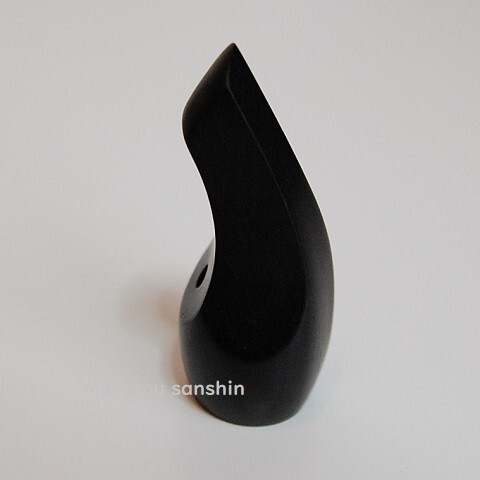 沖縄 三線用 爪 バチ 黒檀製 ネコポス【送料無料】まるろう三線 木製 ツメ拍卖