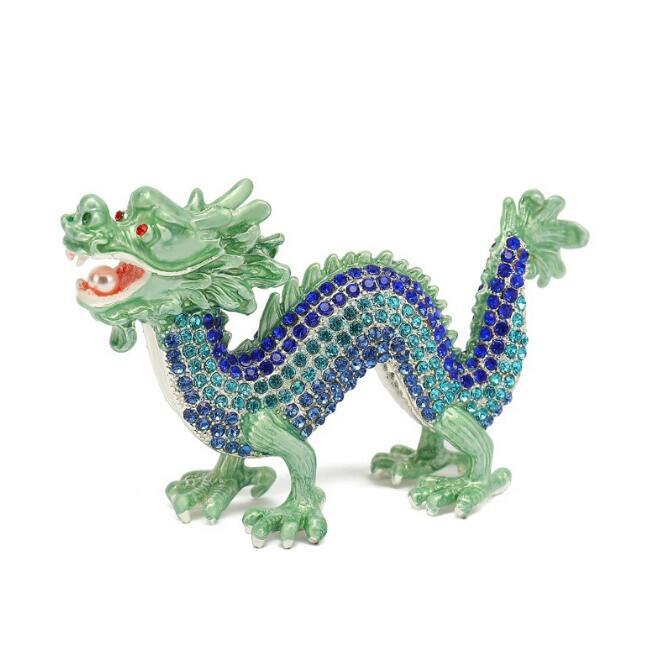 新作 風水 青龍 願い龍 龍 置物 ラインストーン キラキラの装飾 皇帝龍 竜 辰 四神獣 風水グッズ 風水アイテム 開運グッズ拍卖