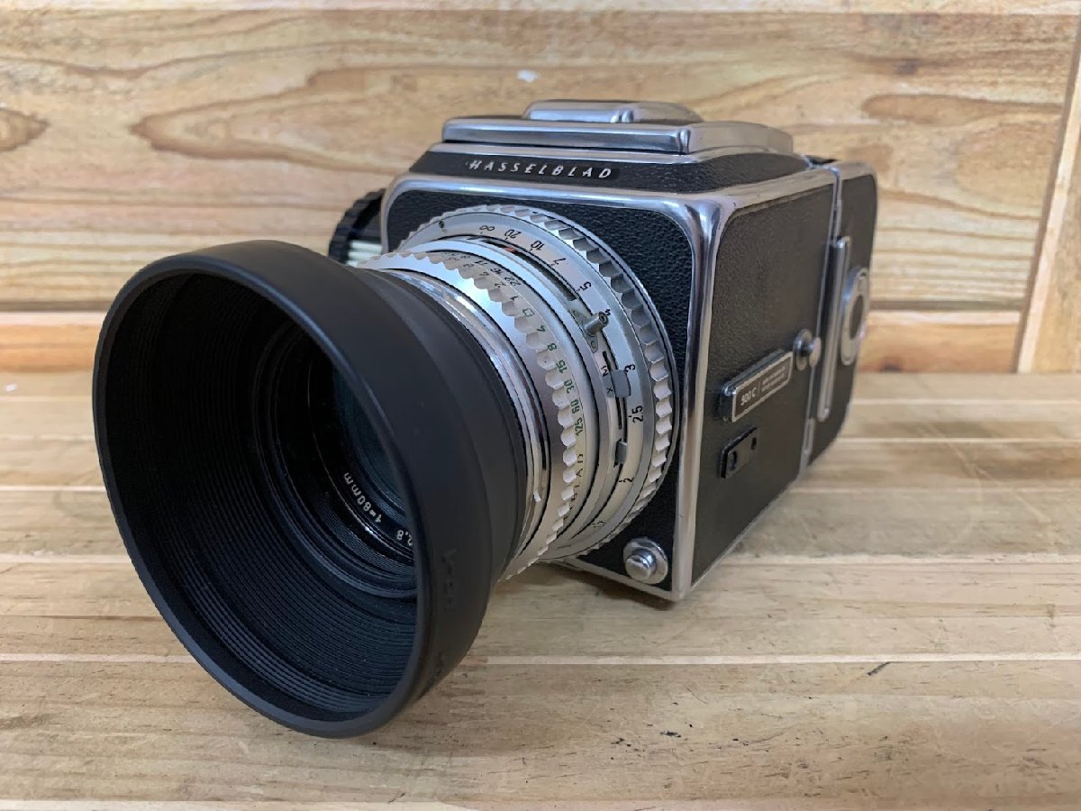 ■ ハッセルブラッド HASSELBLAD 500C Carl Zeiss Planar 1:2.8 f=80mm 中判 フィルムカメラ 単焦点レンズ 動作未確認拍卖