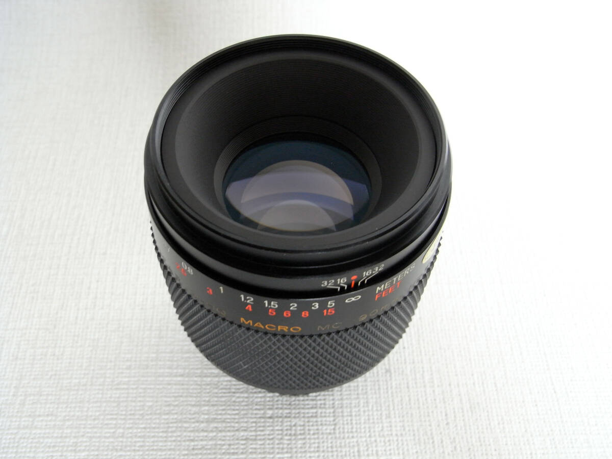 美品 黒エリカーと言われている★ELICAR V-HQ MACRO MC 90mmf2.5ヤシカ・コンタックス(Y/C)マウント等倍マクロLens★拍卖