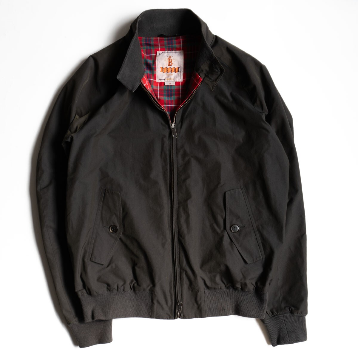 【美品】 BARACUTA 【G9 スウィングトップ ハリントンジャケット】 44 バラクータ フェードブラック イングランド製 25110300拍卖