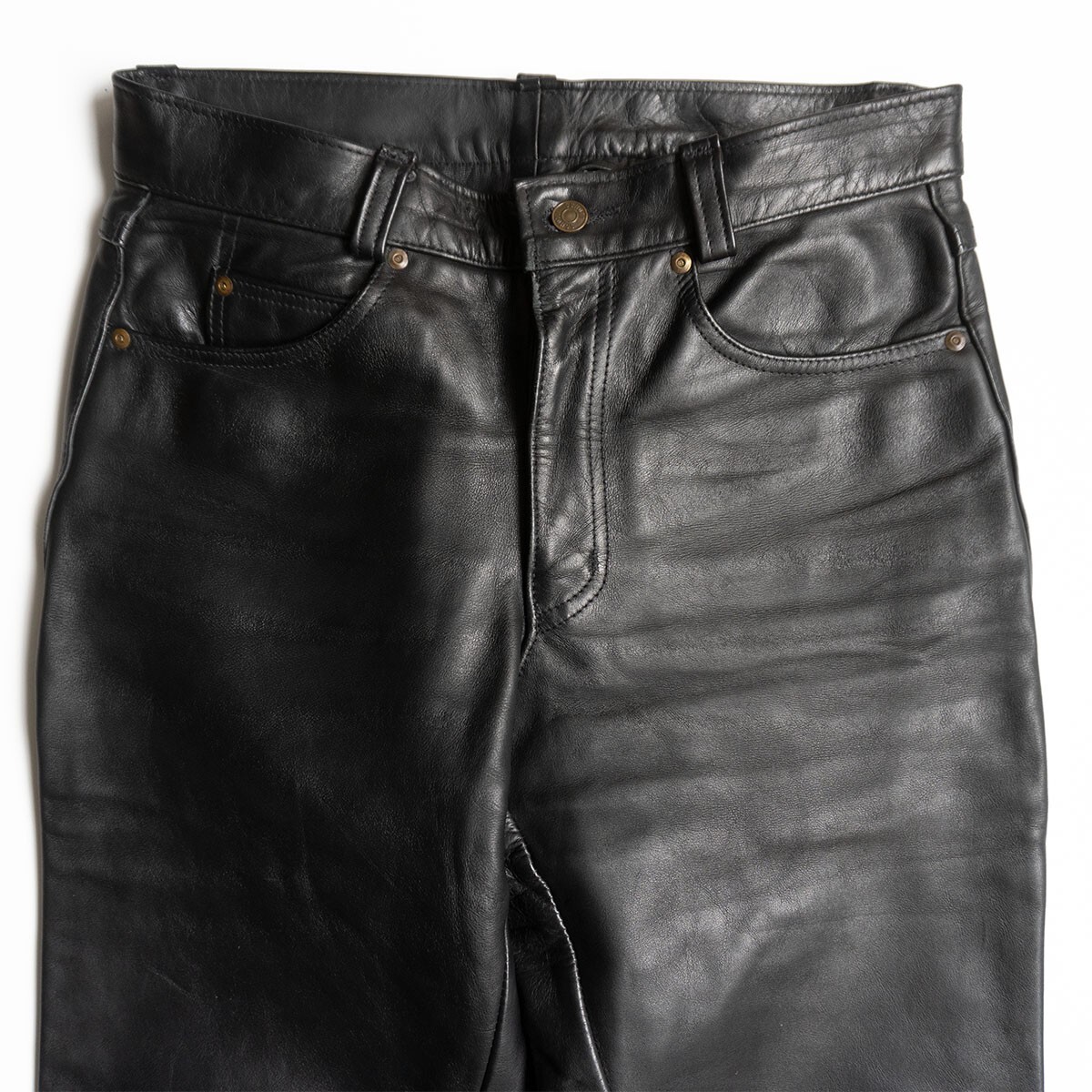 【美品】SCHOTT【レザーパンツ】32 ブラック USA製 SCHOTT 25110167拍卖