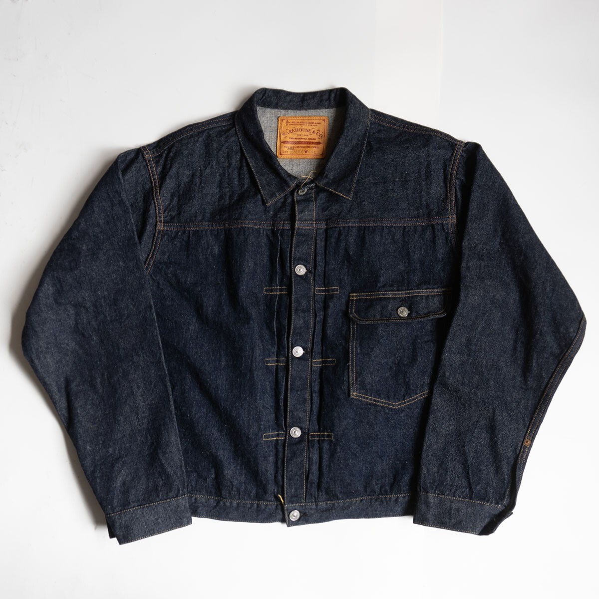【美品濃紺/ビッグサイズ/Tバック】 WAREHOUSE【2000XX 2001XX 1947MODEL 1ST デニムジャケット】44 ファースト ウエアハウス 25110618拍卖