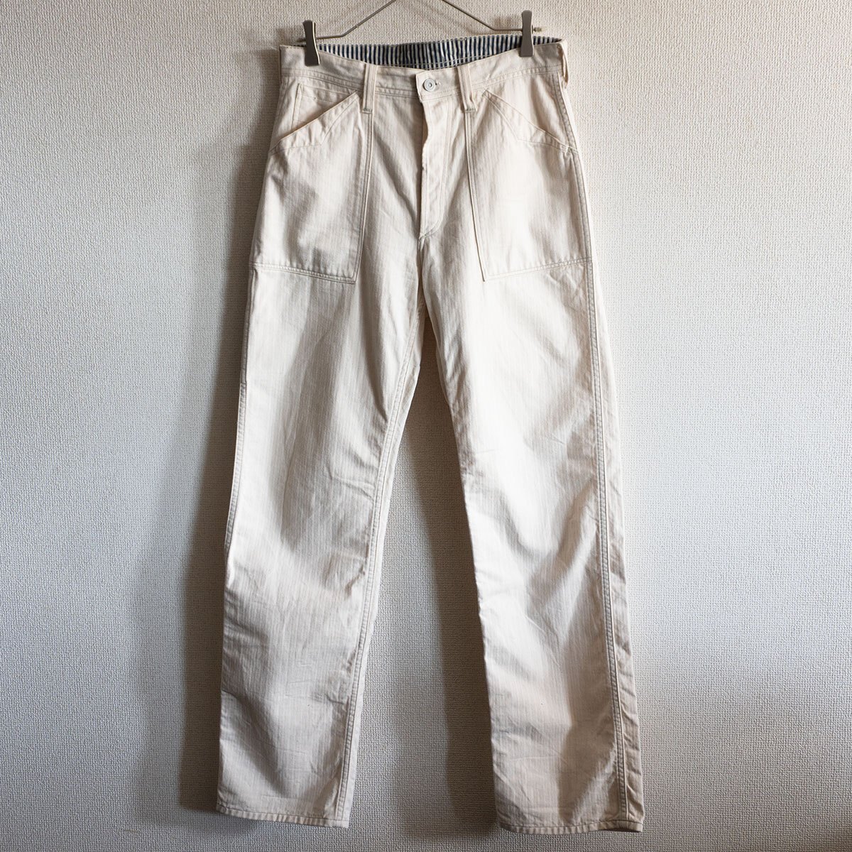 【美品】FREEWHEELERS UNION SPECIAL OVERALLS【LONGSHOREMAN OVERALLS】30×34 ペインターパンツ フリーホイーラーズ25110642拍卖