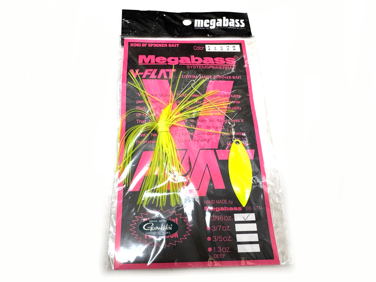 ★未使用品★ ③ メガバス Vフラット 3/16オンス キャンベルオリジナル MEGABASS V-FLAT 3/16oz. オリカラ スピナーベイト オールド 上州屋拍卖