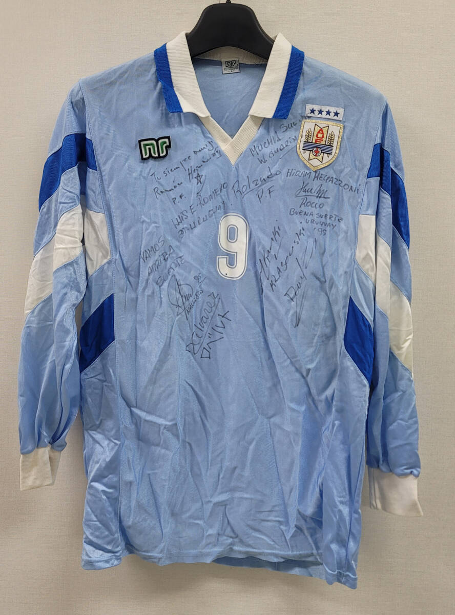 95 ウルグアイ AUF Uruguay(H)#9 フォンセカ 半袖 Errea正規 1994 WorldCup予選仕様 JASPO L拍卖