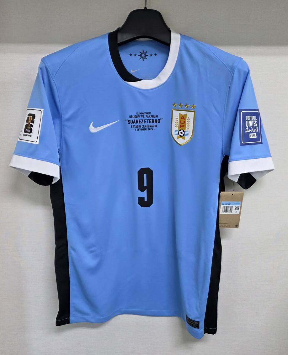 24-25 ウルグアイ AUF Uruguay(H)#9 ルイス・スアレス 半袖 "Surez Eterno" jersey Nike正規 2026 WorldCup予選仕様 M or L拍卖