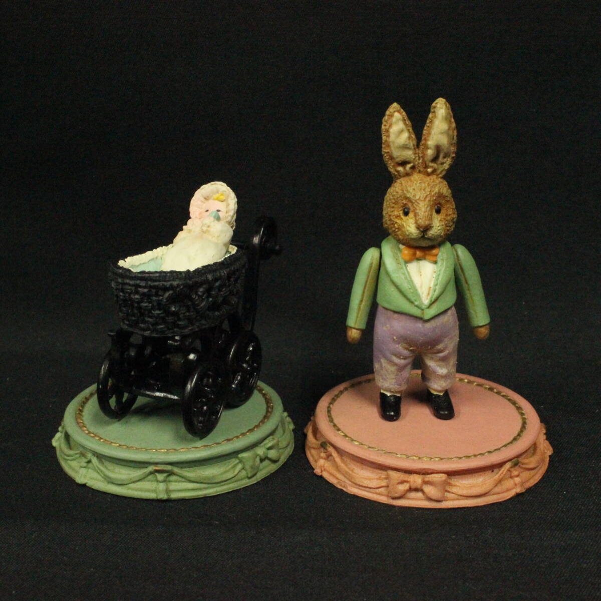 海洋堂 アンティークテディベアコレクション2 和漢はちみつのど飴 ラビット ミニチュアアンティークミュージアムⅡ ベビーカー 欠品あり拍卖