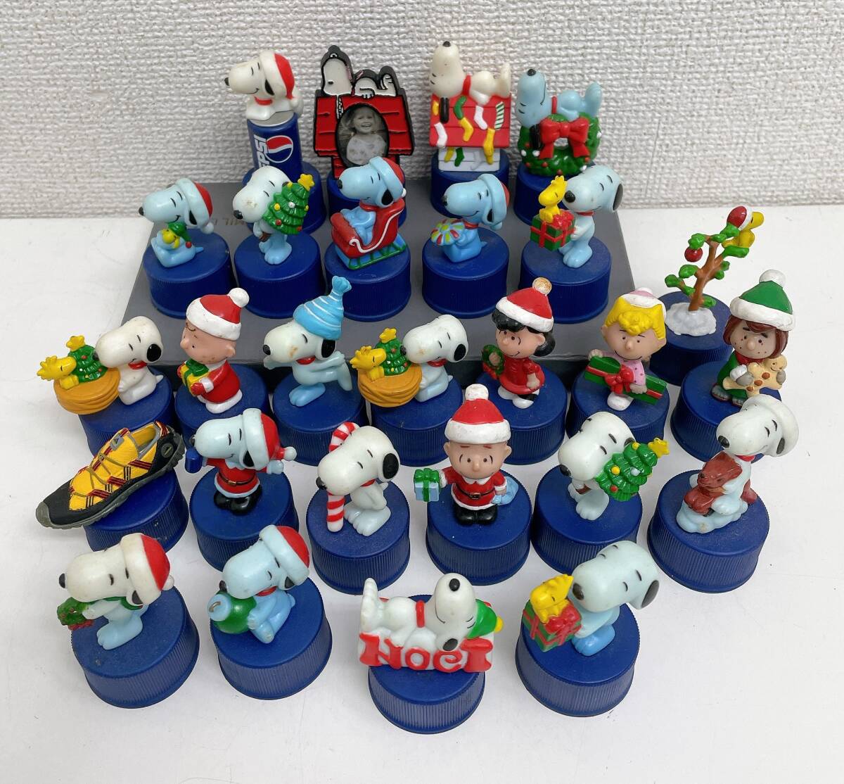 【SNOOPY PEPSI ペプシ ボトルキャップ セット★】スヌーピー/ウッドストック/チャーリーブラウン/クリスマス/コレクション/A711-294拍卖