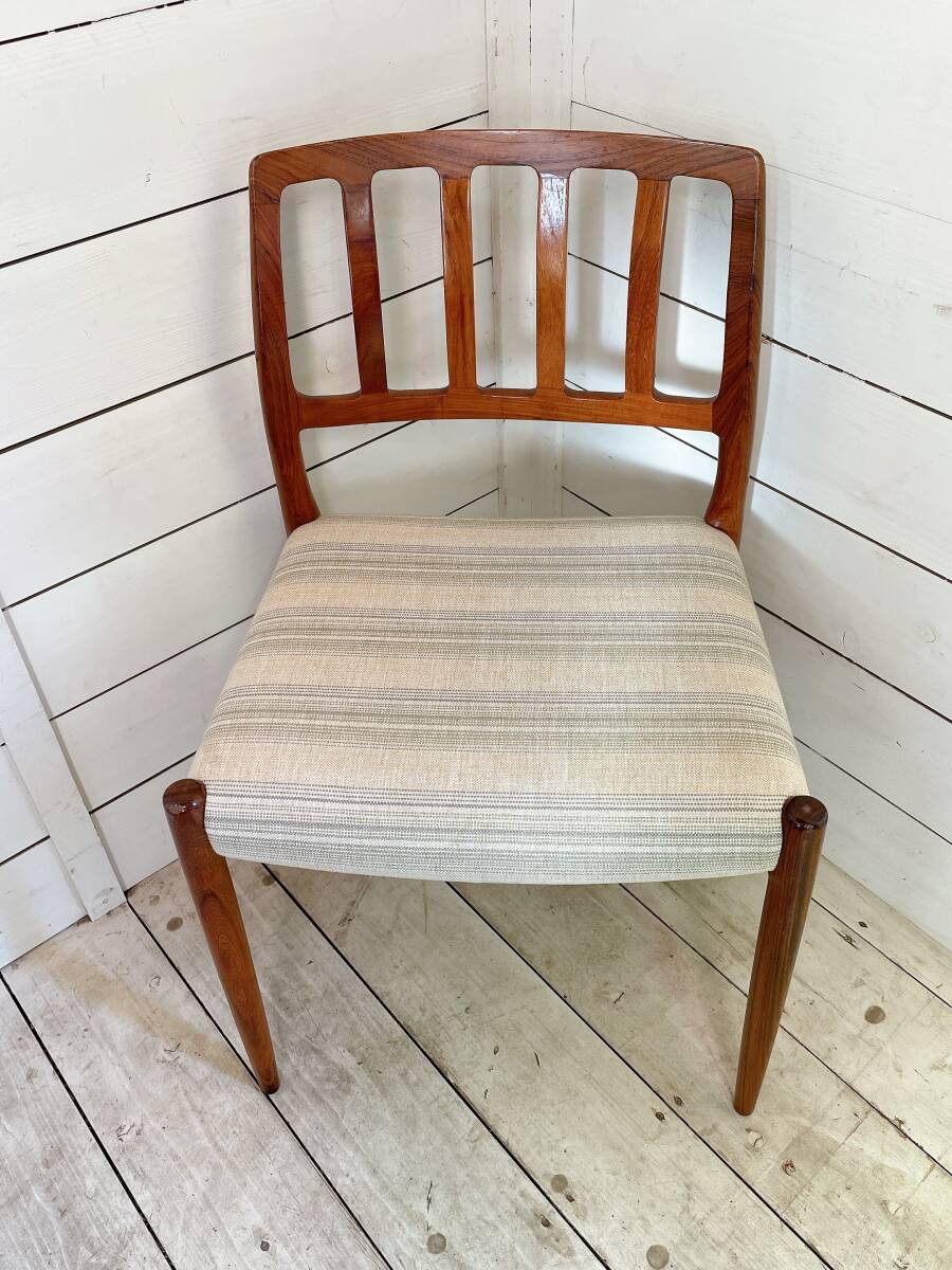 【J.L.モラー(J.L.Moller)No.83 デンマーク ダイニングチェア】デンマーク製/高級北欧家具★/椅子 いす イス/A711-160拍卖