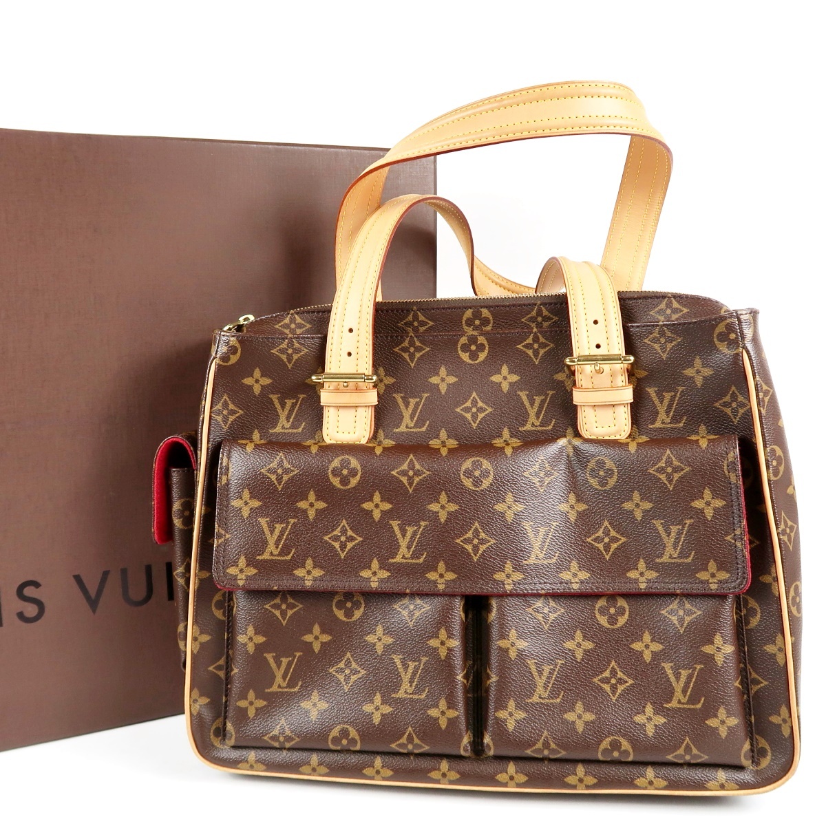 【超美品】LOUIS VUITTON ヴィトン ミュルティプリシテ GM モノグラム ハンドバッグ【TN58】拍卖