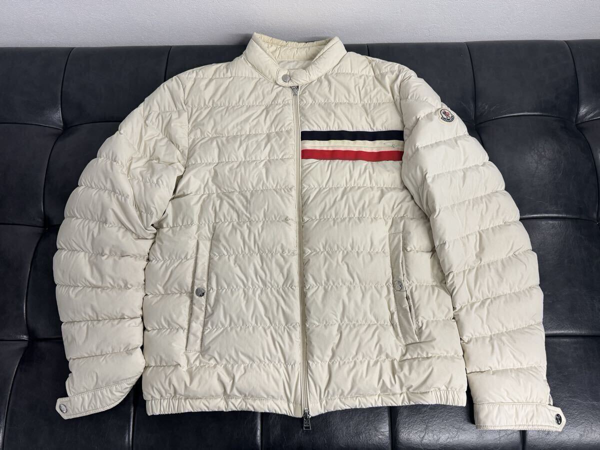 中古 Y64 MONCLER モンクレール ダウンジャケット アウター メンズ MENS 白 拍卖
