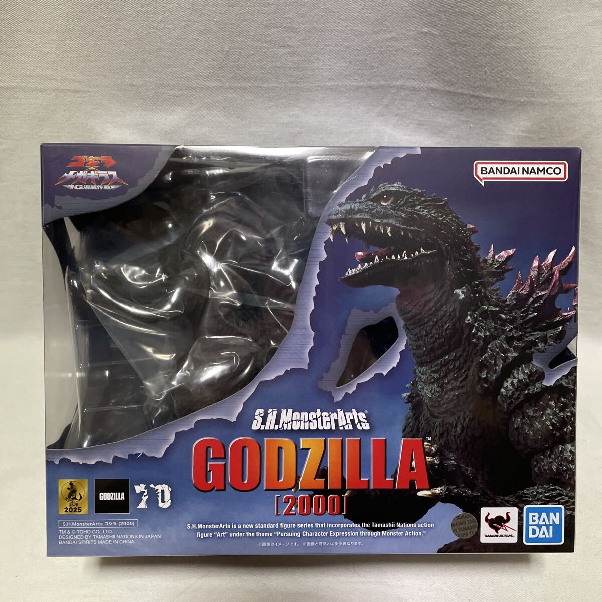 バンダイ S.H.モンスターアーツ ゴジラ×メガギラス G消滅作戦 ゴジラ (2000) 未開封 未使用 BANDAI拍卖