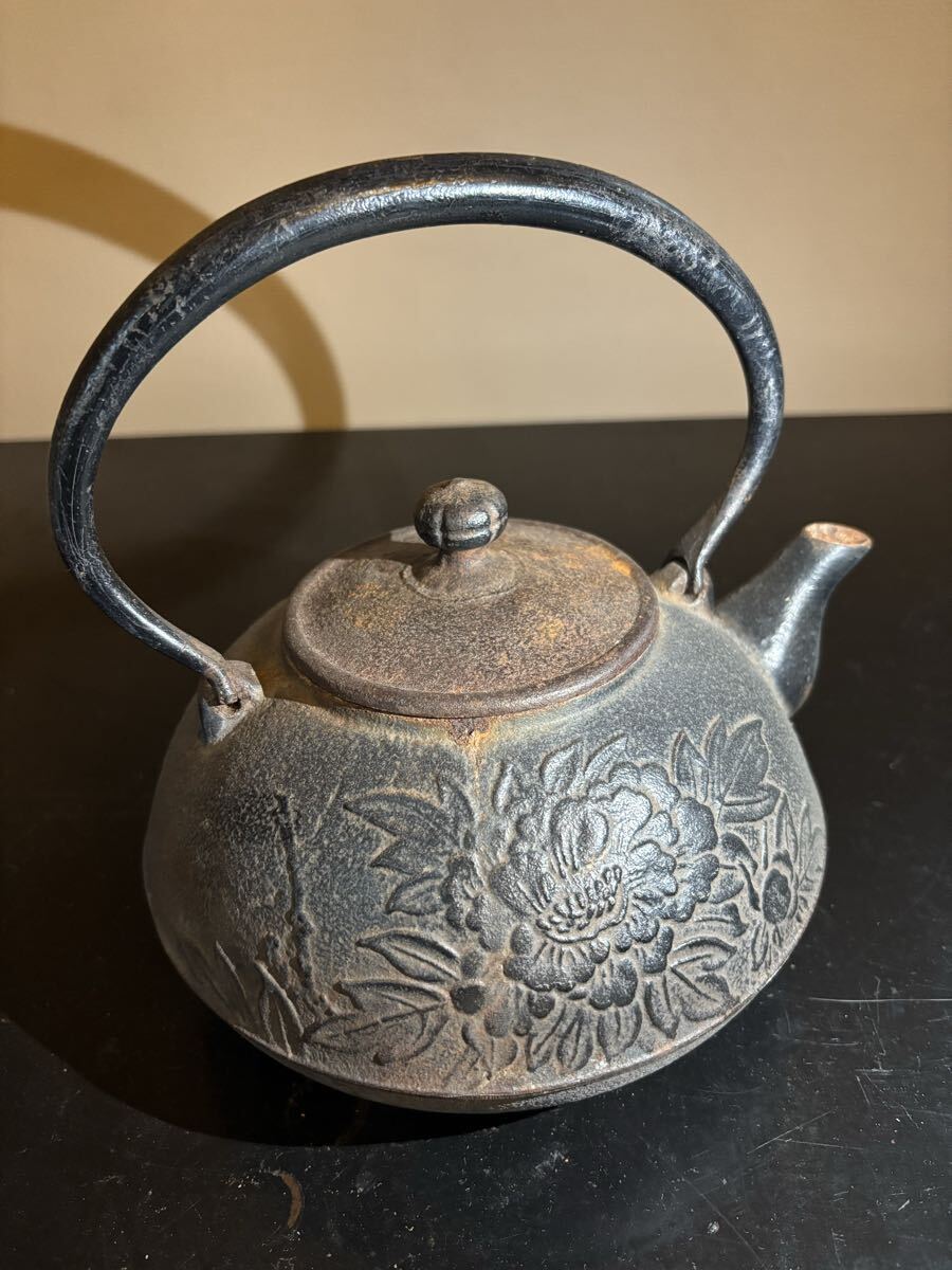 南部鉄器 鉄器 鉄瓶 急須 金属工芸 茶道具 茶器 昭和レトロ アンティーク ヴィンテージ インテリア 工芸品 雑貨 当時物 1円拍卖