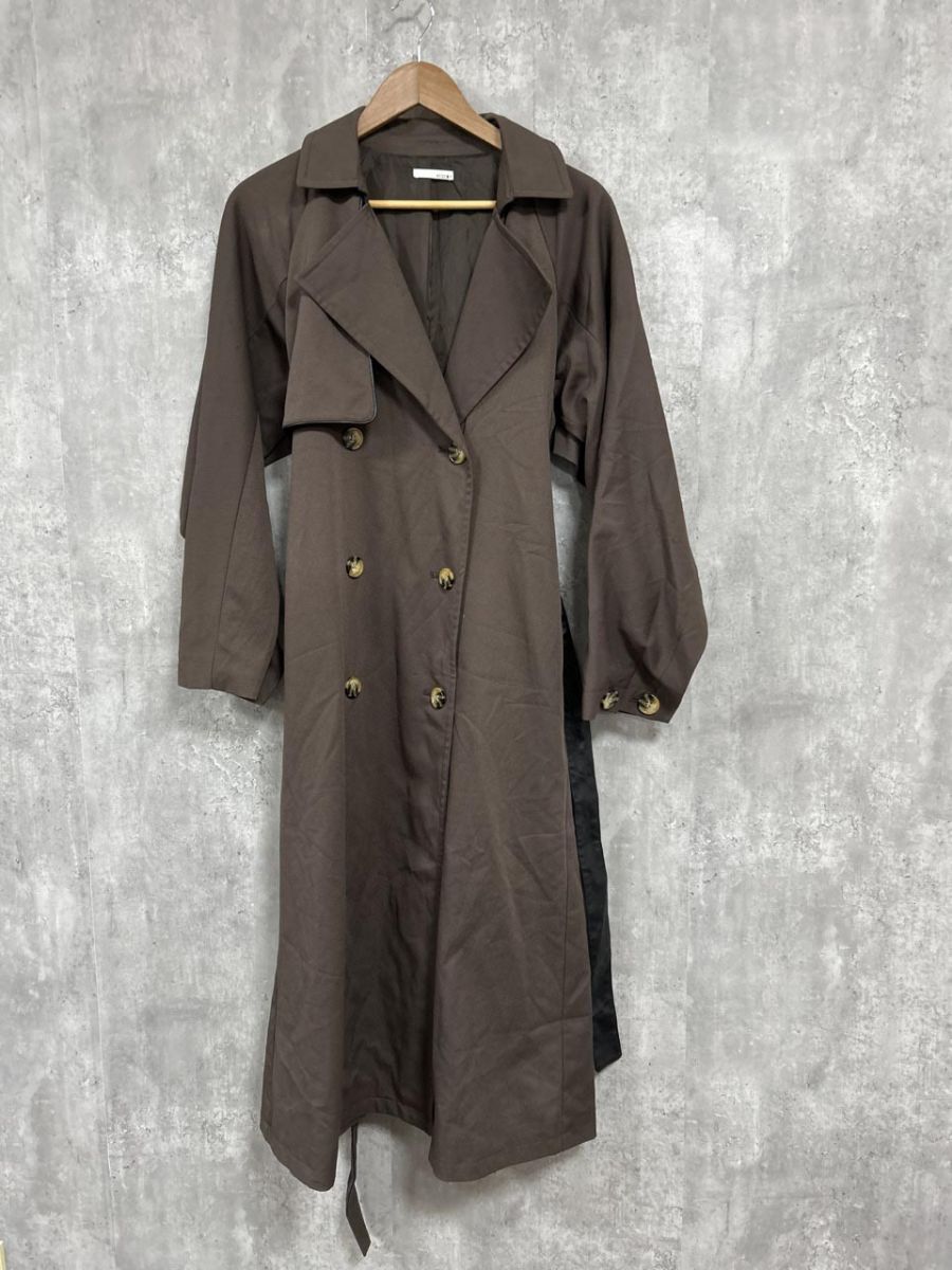 RESEXY ベーシック ロング コート sizeF/茶 ◇■ レディース拍卖