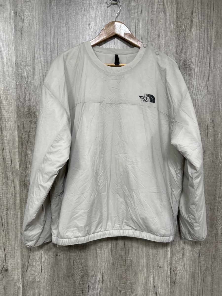 THE NORTH FACE ザノースフェイス 中綿 シンプル プルオーバー パーカー sizeL/ベージュ ◆■◎ メンズ拍卖