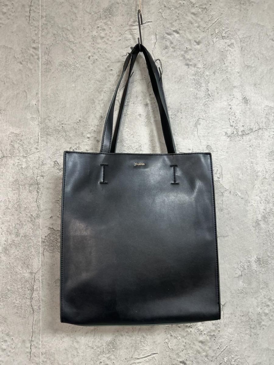 jouetie ジュエティ 無地 シンプル レザー トート バッグ 黒 ■■ メンズ拍卖