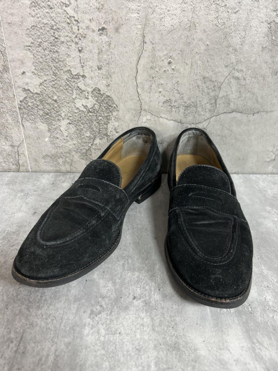 VARISISTA Global Studio コイン ペニー ビジネス フォーマル 本革 レザーシューズ 革靴 ローファー シューズ size26/黒 ■■ メンズ拍卖