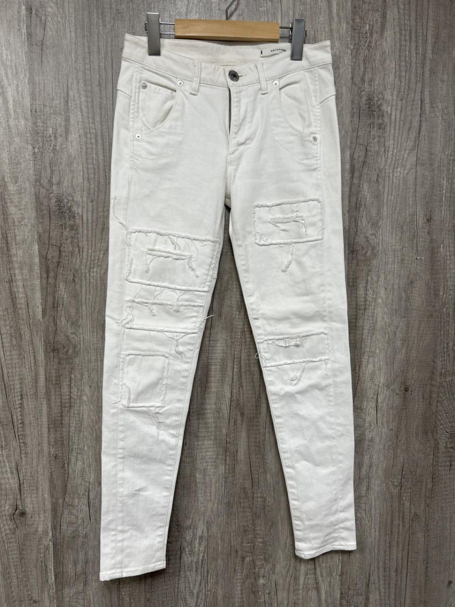 ANTGAUGE アントゲージ 日本製 イージー デニムパンツ sizeS/白 ■■◎ レディース拍卖