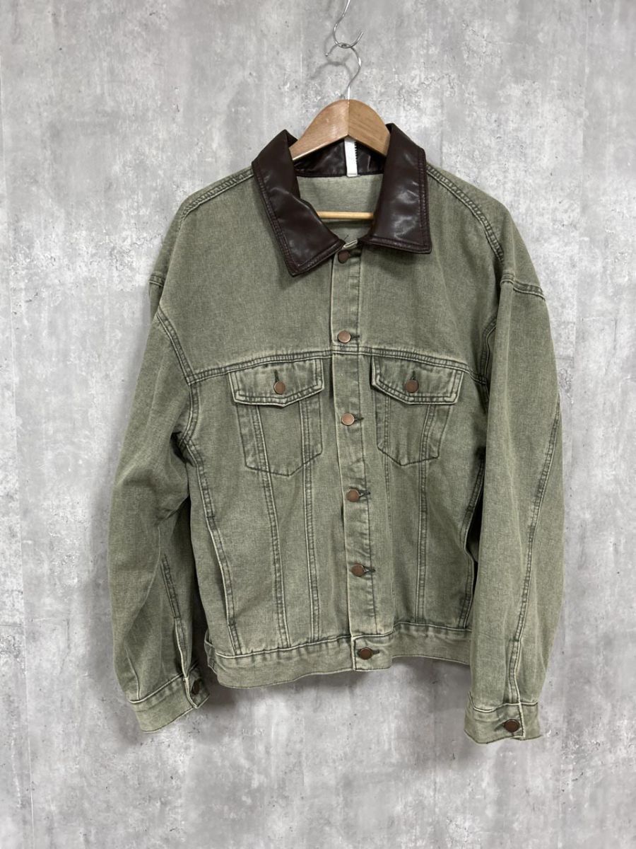 AVANTLOOK アバントルック オーバーサイズ Gジャン デニム ジャケット sizeM/オリーブ ◇■ レディース拍卖