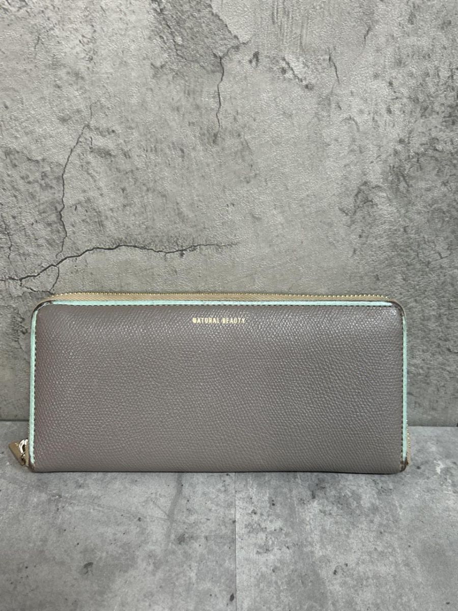 NATURAL BEAUTY BASIC ナチュラルビューティーベーシック 長 財布 sizeF/グレー ■■ レディース拍卖