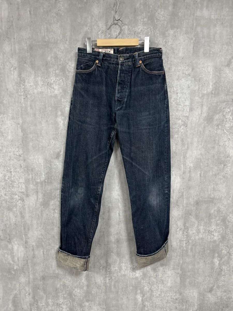 EVISU エヴィス LOT0014 バックプリント ヤマダジーンズ デニムパンツ size29×34/紺 ■■◎ メンズ拍卖