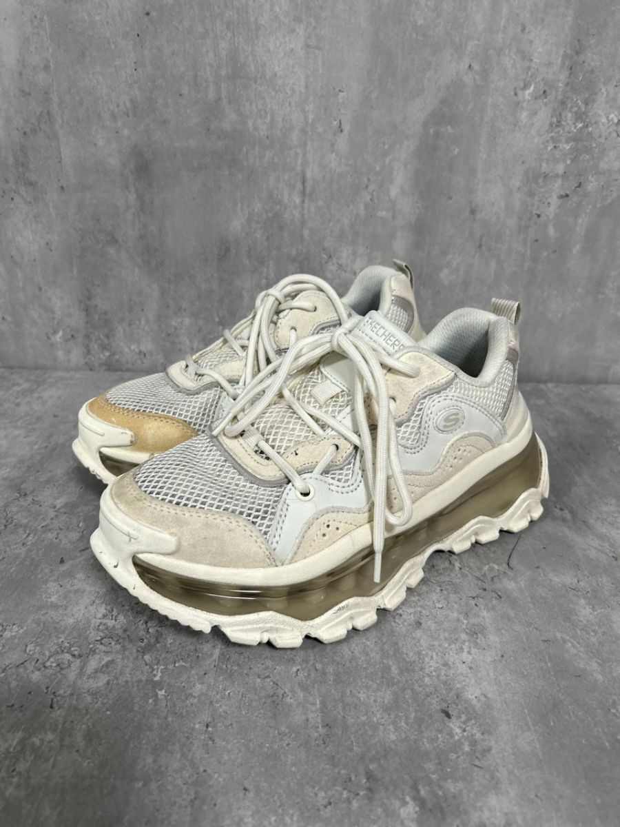 skechers 厚底 チャンキー ローカット スニーカー size23cm/白 ■■◎ レディース拍卖