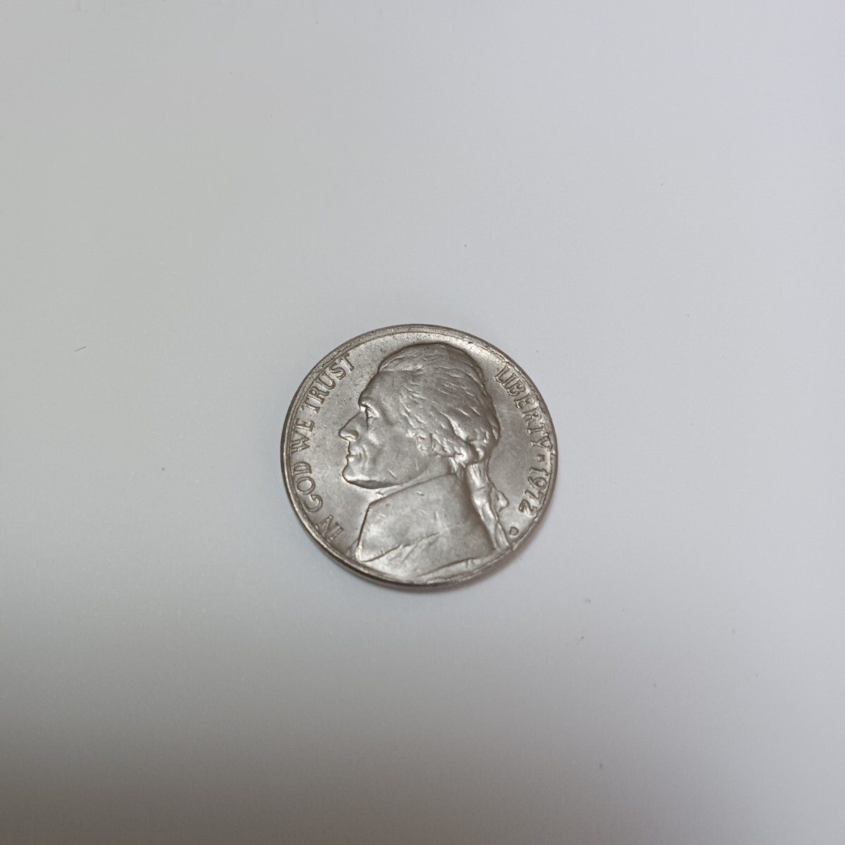 アメリカ 5セント硬貨 1972年 ジェファーソン・ニッケル USA コイン 海外貨幣 古銭 コレクション用拍卖