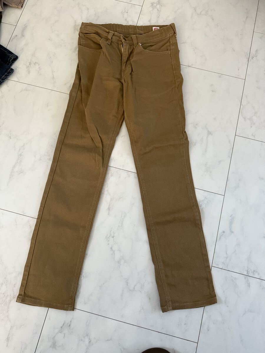 EDWIN エドウィン ベージュ パンツ ストレッチ デニム ストレート 175拍卖