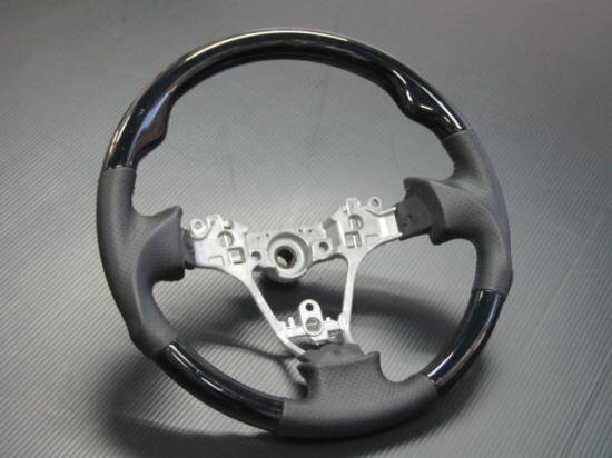 ハイゼットトラック前期 ジャンボ S500P S510P ガングリップ ステアリング ピアノブラック 黒 ハンドル拍卖