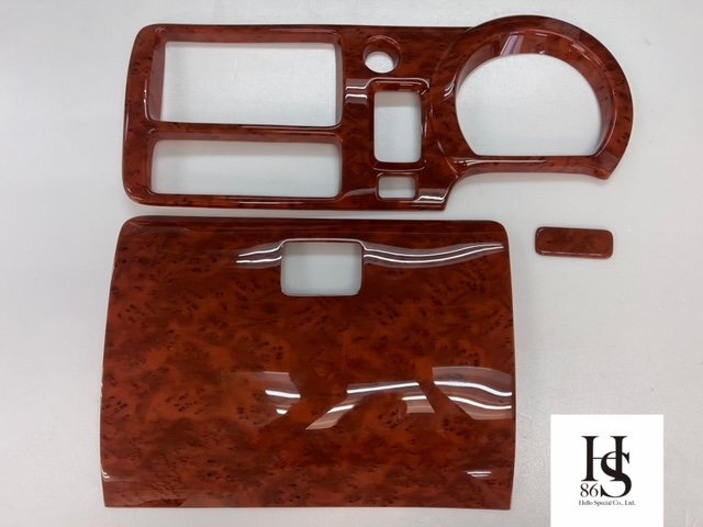 ハイゼットトラック後期 ジャンボ S200P S210P S211P S201P インテリアパネルカバー3p 茶ウッド調 茶木目 内装パネルカバー拍卖