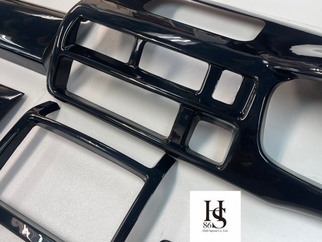 ハイゼットトラック前期ジャンボ S200P インテリアパネルカバー6P ピアノブラック 黒 ブラック 内装パネルカバー はろーすぺしゃる拍卖