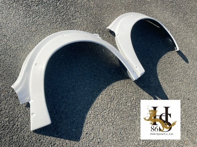 在庫有。ハイゼットトラック後期 S500P S510P ブリスターフェンダー用フロントワークスフェンダー左右セット はろーすぺしゃる拍卖