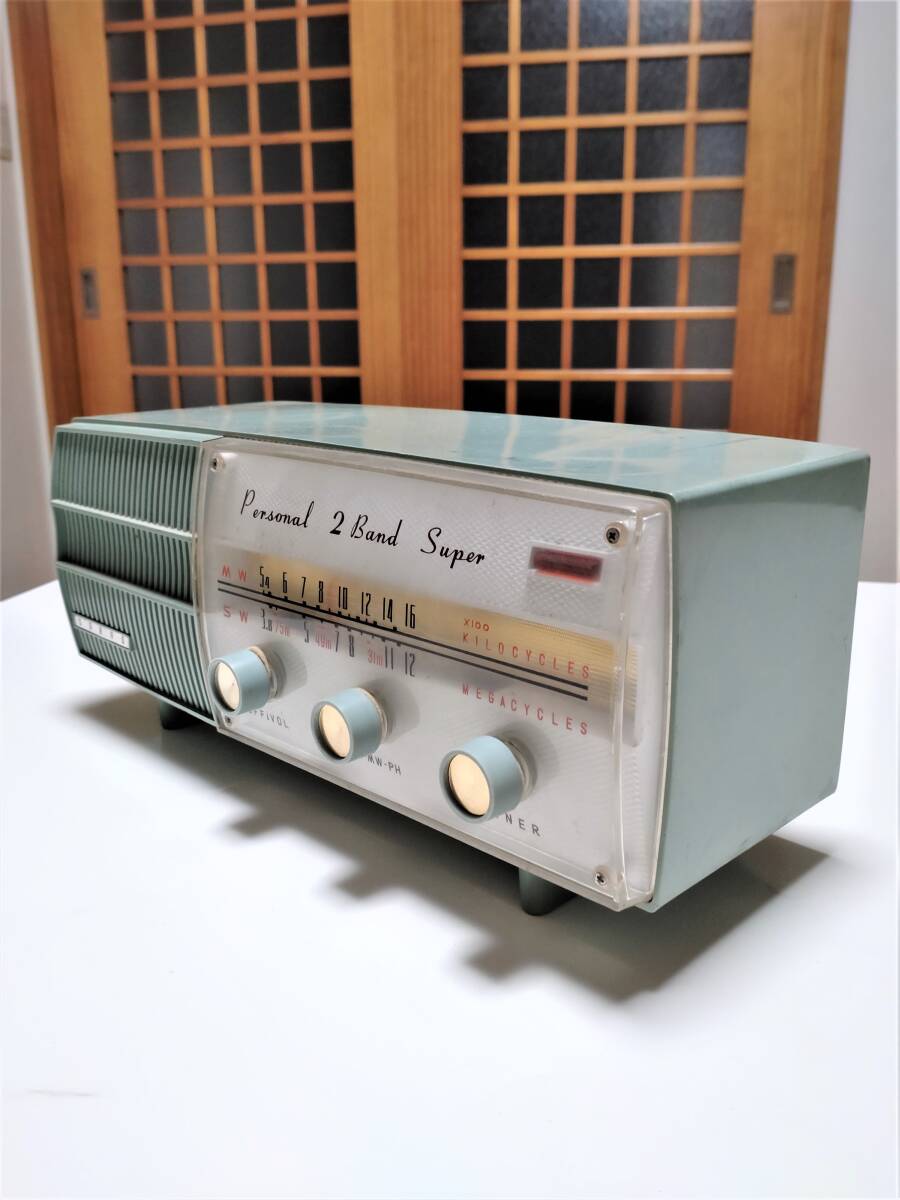 超レア!! SANYO 真空管式ラジオ Personal 2 Band Super SF-21 サンヨー拍卖