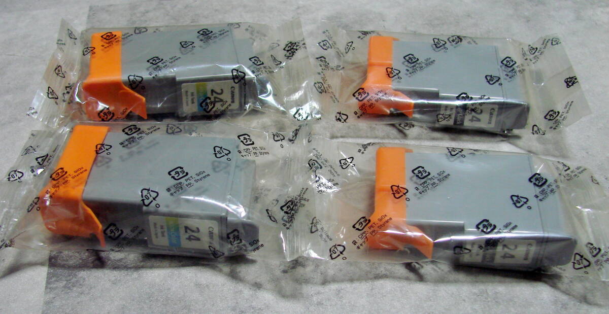 CANON純正 BCI-24 BLACK BCI-24 COLOR 4個セット拍卖